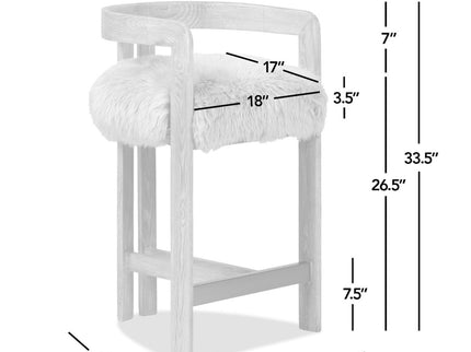 Millwick - Low Back Counter Stool