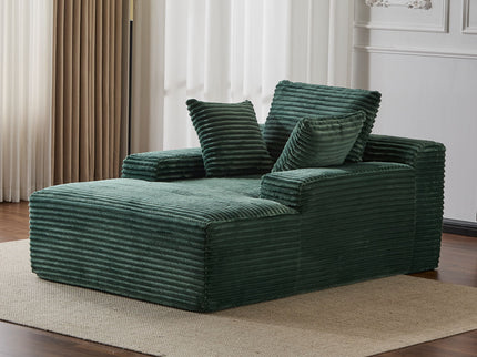 Oversized Chaise Lounge Chair Cozy Cloud Couch With 3 Throw Pillows And Wide Armrest
