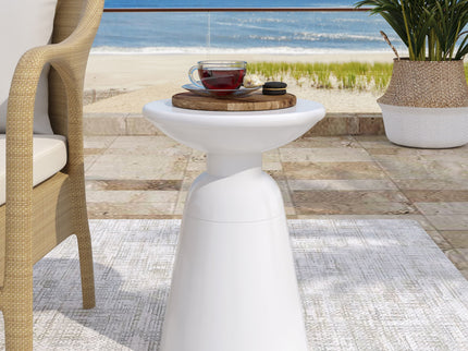 Outdoor Modern Metal End Large Table