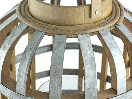 Decorative Lantern With Handle, Wooden Lantern For Indoor Outdoor, Home Garden Wedding