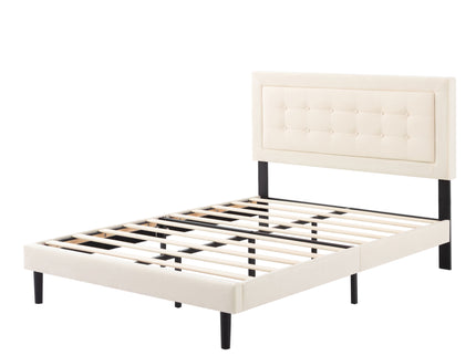 Upholstered Platform Bed With Slats