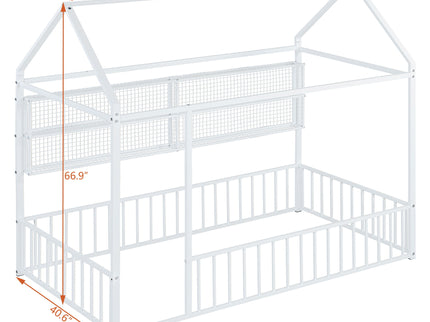 House Frame With Fence And Shelves