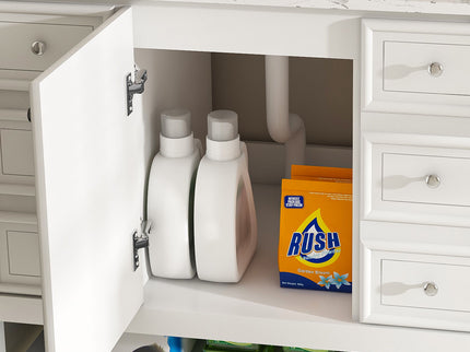 37" Bathroom Vanity, Multi Functional Cabinet With Doors And Drawers, Frame, Single Faucet Hole - White