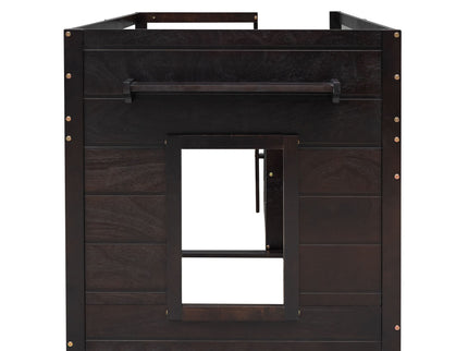 Loft Bed With Cabinet And Shelf