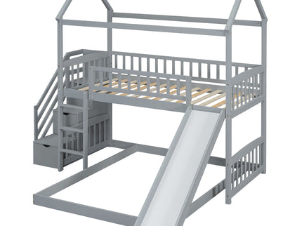 House Bunk Bed With Slide