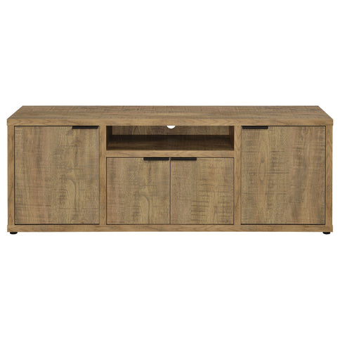 Noriega - 4 Door 60" TV Stand With Hidden Storage - Mango Color