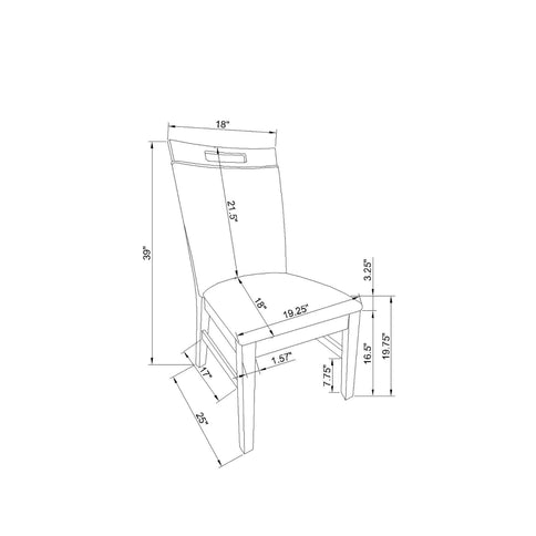 Silas - 2 Piece Dining Chair Set - Light Gray