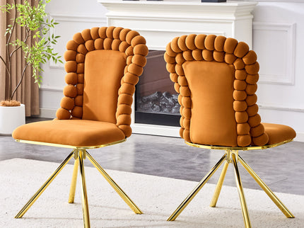 Puffy Bubble, Ball Chain Chair For Dining Room & Kitchen (Set of 2)