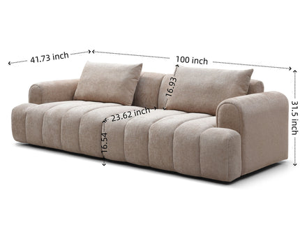 4 Seater Sectional Sofa For Living Room Spaces - Camel