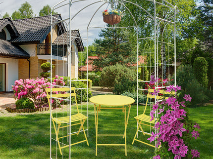 Metal Garden Arch Iron Garden Arbors Gazebo Dia High Birdcage Shape Pergola Pavilion For Wedding Ceremony
