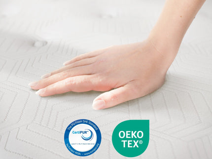 12'' Hybrid Mattress With Pocket Springs And Memory Foam, Medium Firm Support - White - Queen