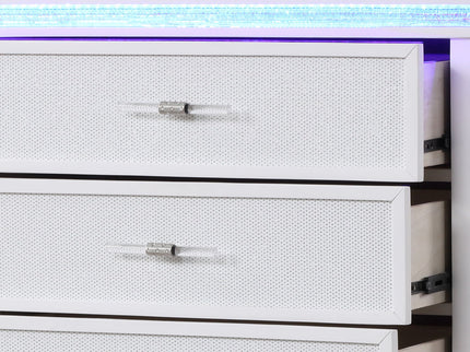 Opium - 5 Drawer Chest - White