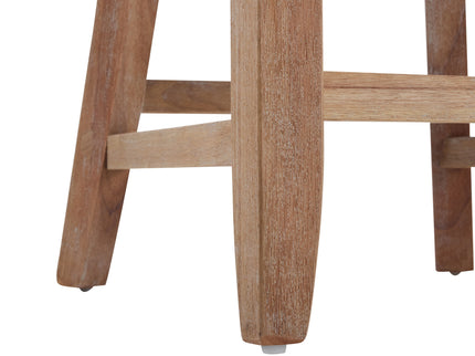 Upholstered Counter Height Bar Stools With Comfy Back (Set of 2)