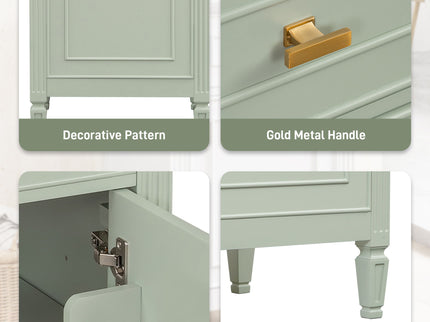 Bathroom Vanity With Sink, Adjustable Shelf, Tilt-Out Drawer