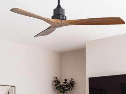 52" Smart DC Ceiling Fan With 3 Blades Reversible Silent Motor