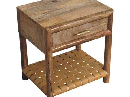 Regency - Woven Nightstand With Drawer - Light Brown