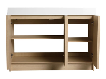 Freestanding Bathroom Vanity With Resin Sink & Soft Close Cabinet Doors