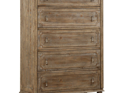 5 Drawer Chest With Construction - Taupe