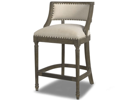 Paris - Farmhouse Counter Height Bar Stool With Backrest