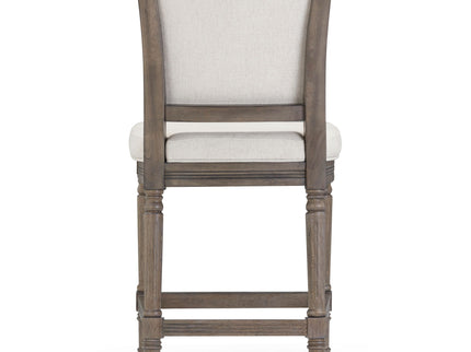 Stool With Upholstered Seat And Back