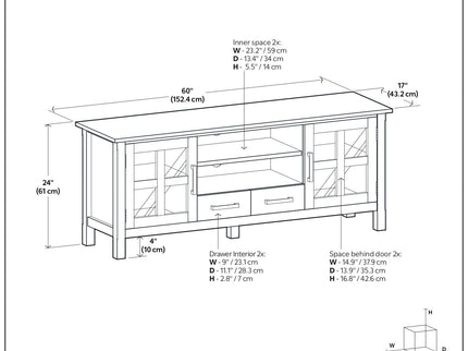 Kitchener - Handcrafted TV Media Stand
