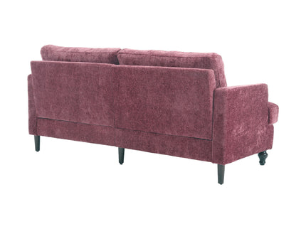 Mid Century Modern Fabric Loveseat Sofa, 2 Seat Upholstered Couch