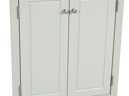 Triangle Bathroom Storage Cabinet With Adjustable Shelves, Freestanding Floor Cabinet For Home Kitchen