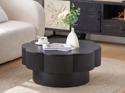 Modern Plum Blossom Shaped Coffee Table With Storage
