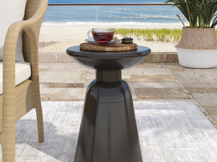 Outdoor Modern Metal End Large Table