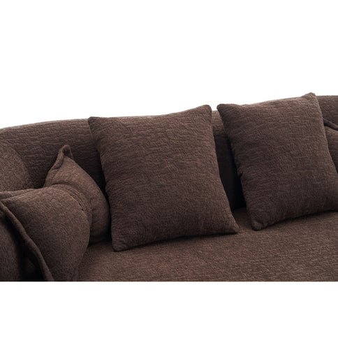 Foldable Sofa Bed, Boneless Couch Convertible Sleeper With 4 Pillows