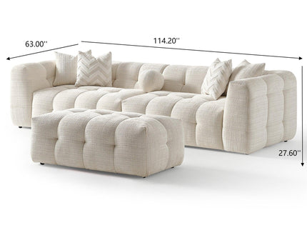 Alana - Modular Sectional Sofa - Ivory