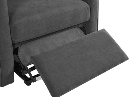 Power Lift Recliner Barrel Shape Reclining Chair With Footrest And Side Pocket