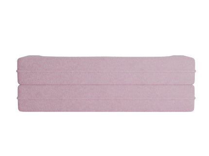 Modern Floor Sofa, With 2 Pillows, Convertible Teddy Fabric Foam Filled Bed