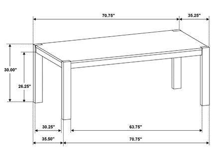 Umbarger - Dining Table - Brown Antique White