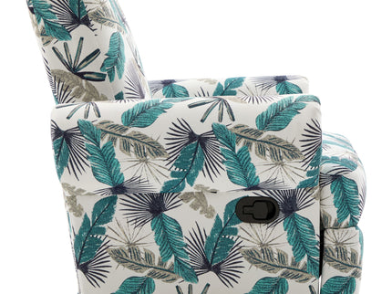 Manual Swivel Recliner Rocker Chair With Adjustable Backrest