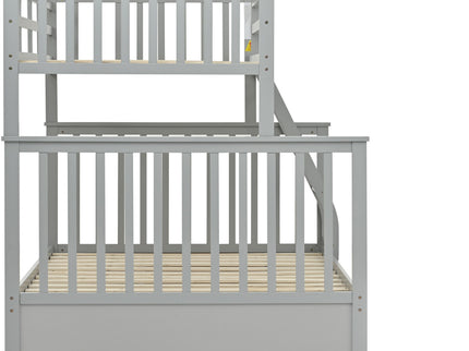 Bunk Bed With Ladder, And Safety Guard Rails