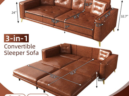 King Size Pull Out Sofa Bed 3 In 1