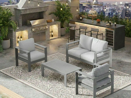 Outdoor Patio Set, All-Weather & Thick Cushions