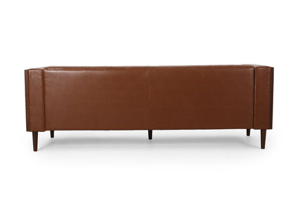 Contemporary 3 Seater Sofa With Tufted Design