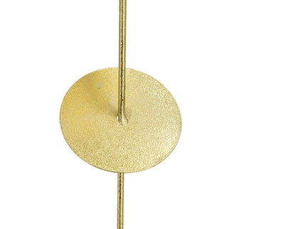 Metal Decorative Wall Art With Frame, Wall Decor For Living Room (Set of 3) - Gold