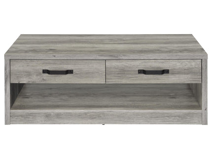 Nuberg - 2 Piece And End Table Set With Storage Drawers - Gray