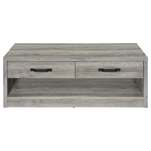 Nuberg - 2 Piece And End Table Set With Storage Drawers - Gray