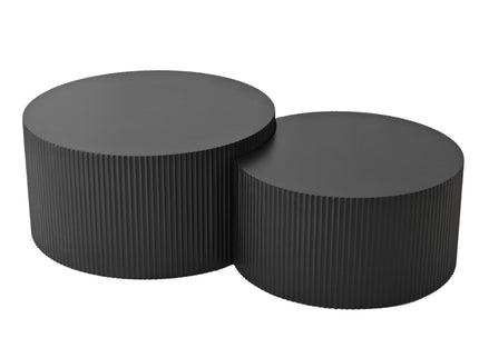 Wave Stripe Nesting Coffee Table (Set of 2)