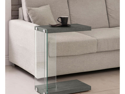 Sampson - C Shaped Side Table - Gray