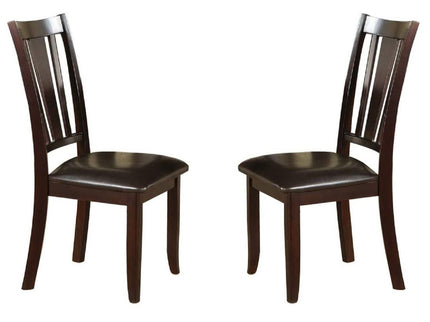 7 Piece Set, Dining Table With Butterfly Leaf And 6 Side Chairs - Espresso