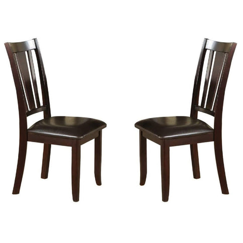 7 Piece Set, Dining Table With Butterfly Leaf And 6 Side Chairs - Espresso