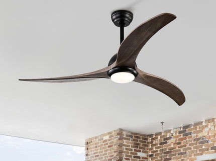 Indoor Outdoor Ceiling Fan With Light With Remote Control, Noiseless Reversible Motor, 6 Speed, 3 Color