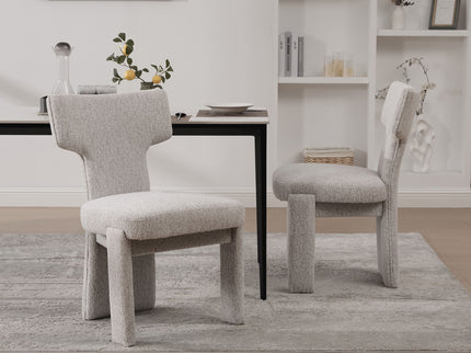 Armless Curved Back Accent Chairs