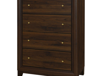 Anza - 4 Drawer Chest Storage Solution - Walnut