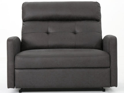 Alma - Contemporary Upholstered Loveseat Recliner - Slate